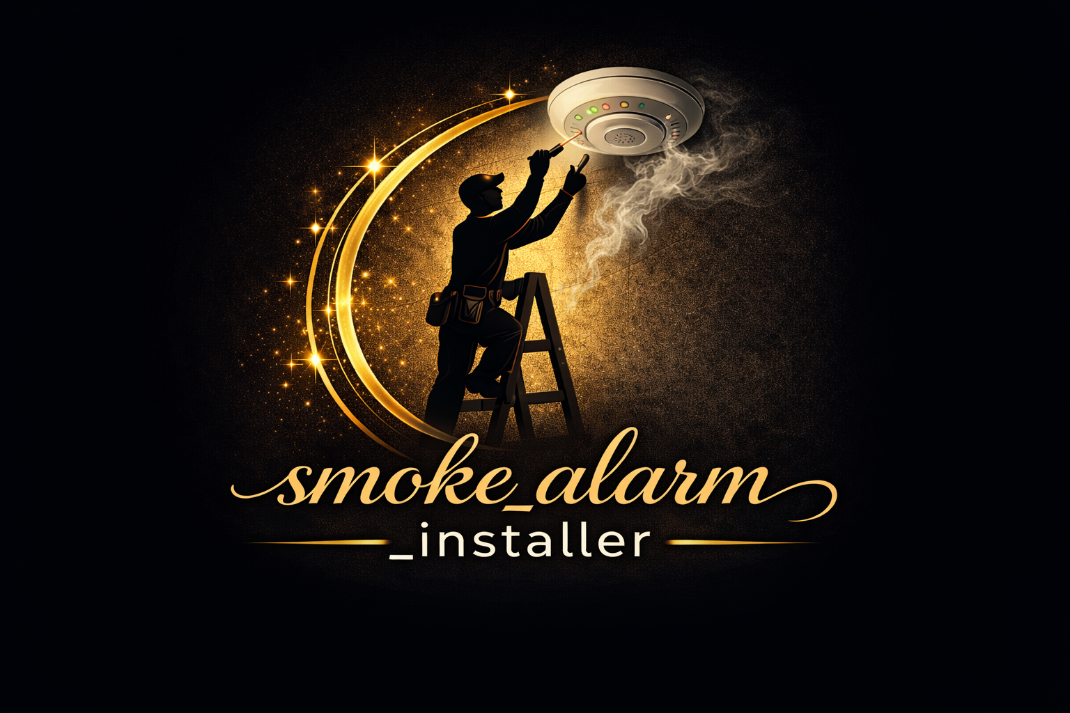 Smoke Alarm Installer Bacup Logo